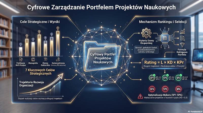 Mechanizmy informacyjno-analityczne do oceny jakościowych zmian we wdrażaniu zarządzania portfelem projektów naukowych