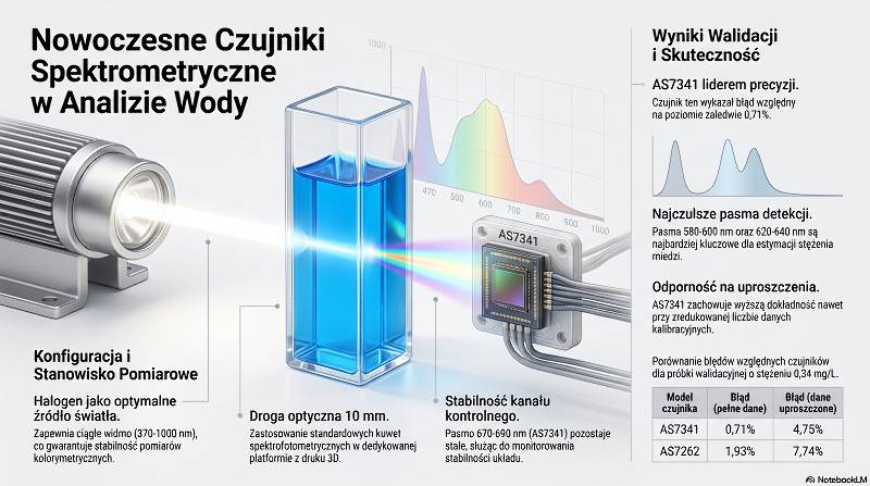 Nowoczesne czujniki spektrometryczne w analizie kolorymetrycznej wody